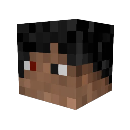 Zed1700 Minecraft avatar head, 3D render