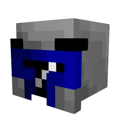 Zed3113 Minecraft avatar head, 3D render