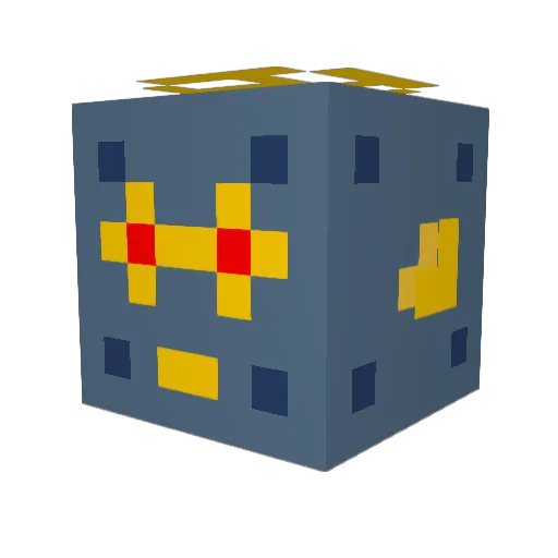 ZedPower Minecraft avatar head, 3D render