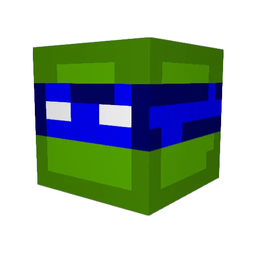 Zed_Leppilin Minecraft avatar head, 3D render