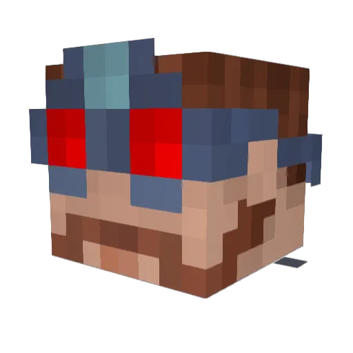 Zedant01 Minecraft avatar head, 3D render