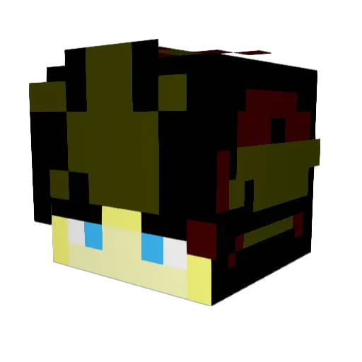 Zedantic Minecraft avatar head, 3D render