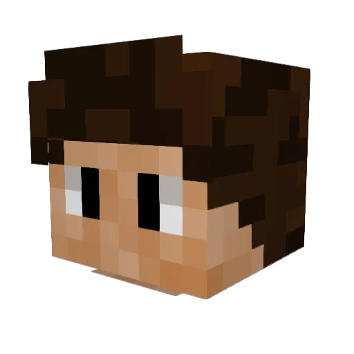 Zedar06 Minecraft avatar head, 3D render