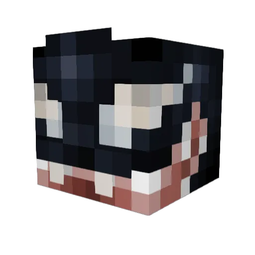 Zedasnaifas Minecraft avatar head, 3D render
