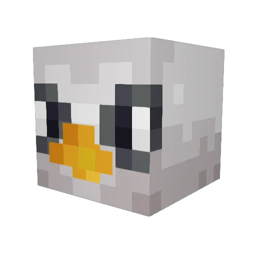 ZeddeZZeddeZ Minecraft avatar head, 3D render