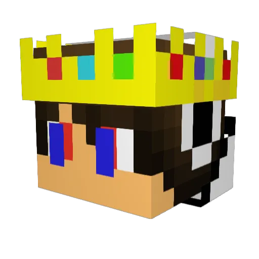 Zeddfrost_02 Minecraft avatar head, 3D render