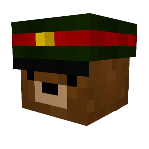 ZeddleMettle Minecraft avatar head, 3D render