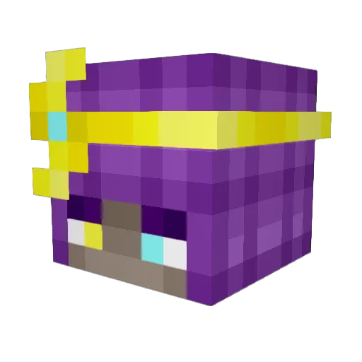 Zediog Minecraft avatar head, 3D render