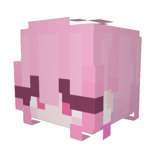 Zedipalps Minecraft avatar head, 3D render