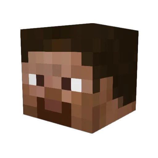 Zedniac Minecraft avatar head, 3D render