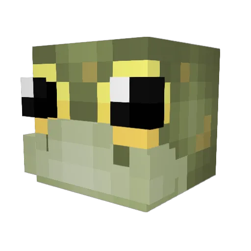 ZednikMC Minecraft avatar head, 3D render