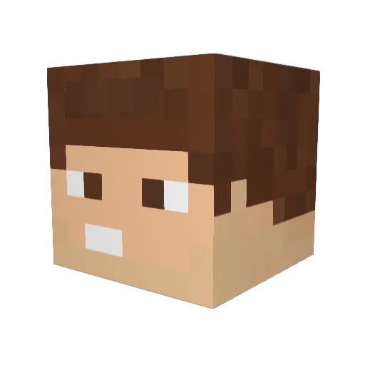 Zedoc Minecraft avatar head, 3D render