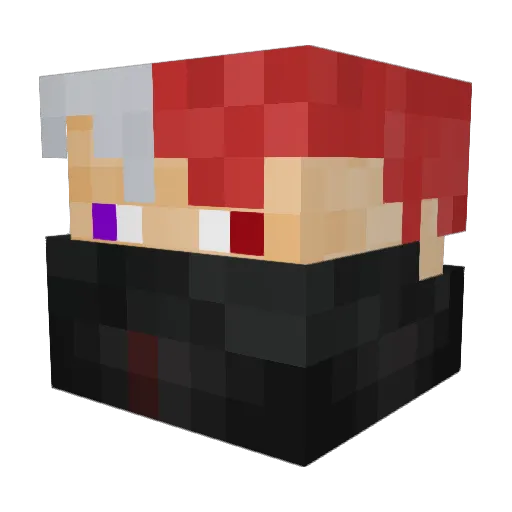 ZedreaK Minecraft avatar head, 3D render