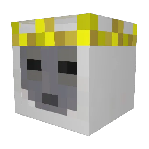 Zedrinx Minecraft avatar head, 3D render