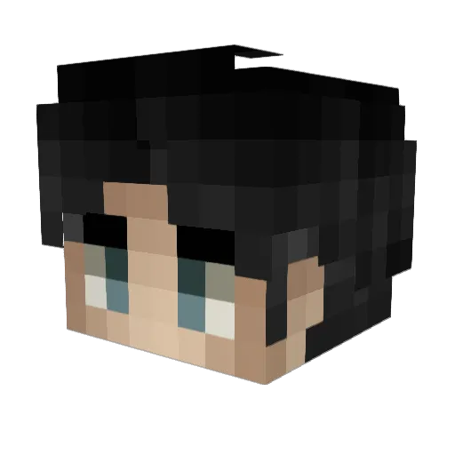 Zedude38 Minecraft avatar head, 3D render