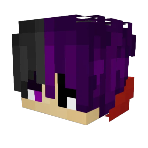 Zedude_ Minecraft avatar head, 3D render