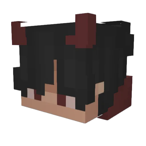 Zedvx Minecraft avatar head, 3D render