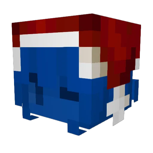 Zee4Lazy Minecraft avatar head, 3D render