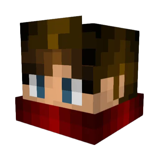 ZeeCrqft Minecraft avatar head, 3D render