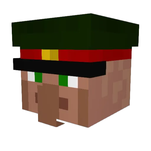 ZeeDee17 Minecraft avatar head, 3D render