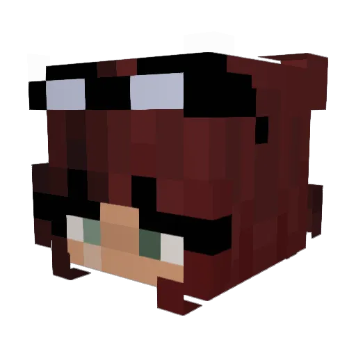 ZeeTay Minecraft avatar head, 3D render