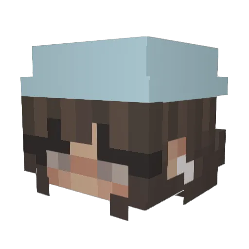Zee_Jay_Eff_Are Minecraft avatar head, 3D render