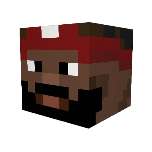 Zeeboot99 Minecraft avatar head, 3D render