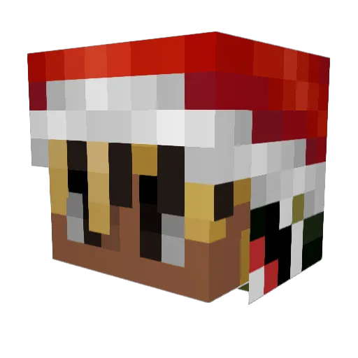 Zeedr Minecraft avatar head, 3D render