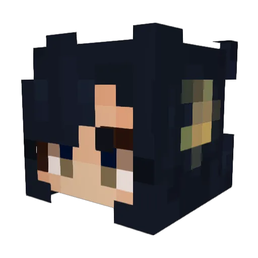 ZeeeEli Minecraft avatar head, 3D render