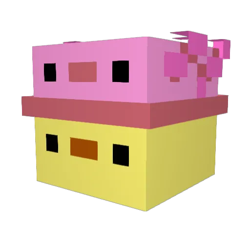 Zeeeu Minecraft avatar head, 3D render