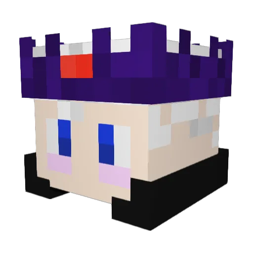 Zeefski Minecraft avatar head, 3D render