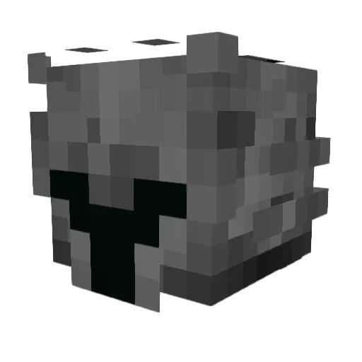 Zeek001 Minecraft avatar head, 3D render
