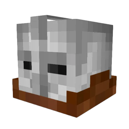 Zeekonkeliaenus Minecraft avatar head, 3D render