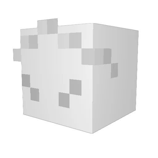 Zeekqua Minecraft avatar head, 3D render