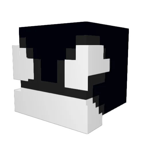Zeeksz Minecraft avatar head, 3D render