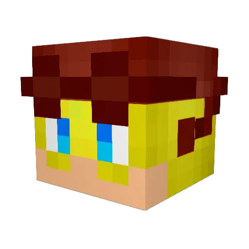 ZeekxD_ Minecraft avatar head, 3D render