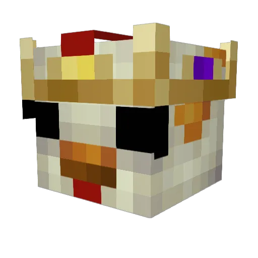 Zeekylex Minecraft avatar head, 3D render