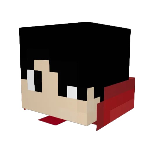 ZeelooX Minecraft avatar head, 3D render