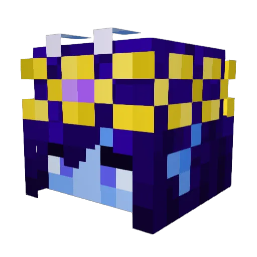 Zeelsy Minecraft avatar head, 3D render