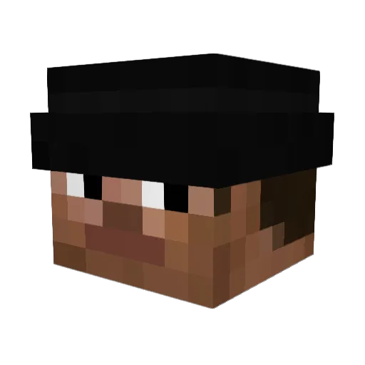 Zeeltix Minecraft avatar head, 3D render