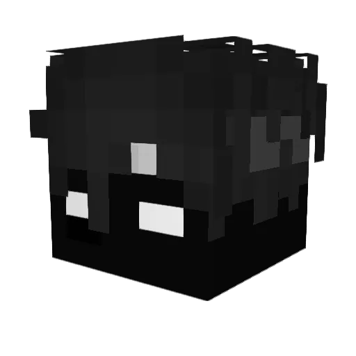 ZeenGreen Minecraft avatar head, 3D render