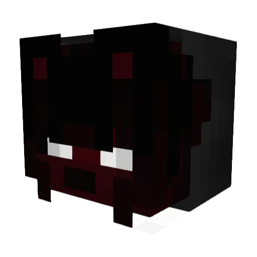 ZeeniiM Minecraft avatar head, 3D render