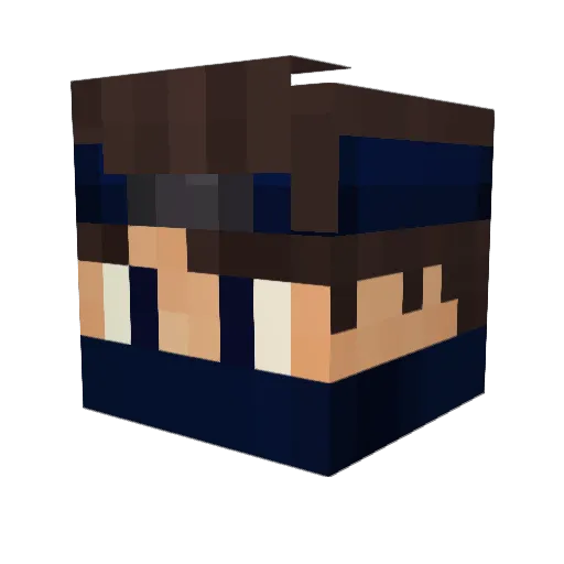 Zeepha_ Minecraft avatar head, 3D render