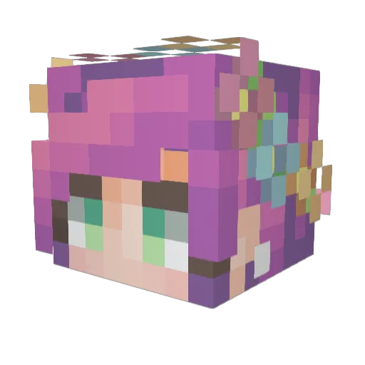Zeerie Minecraft avatar head, 3D render