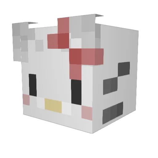 Zeerky Minecraft avatar head, 3D render