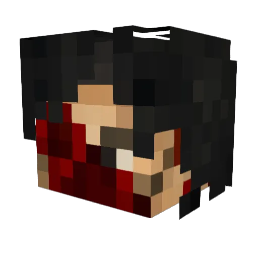 Zeev_ Minecraft avatar head, 3D render