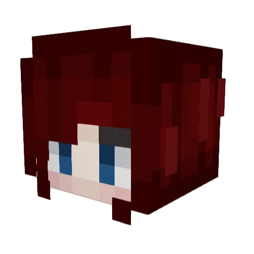 Zeey104 Minecraft avatar head, 3D render