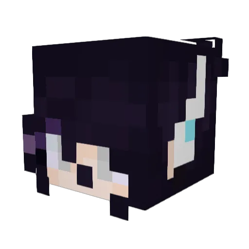 Zeffiry Minecraft avatar head, 3D render
