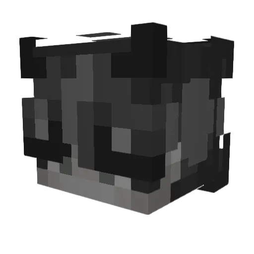 Zefijo Minecraft avatar head, 3D render