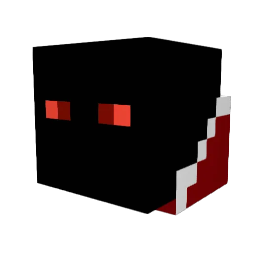 Zeforium Minecraft avatar head, 3D render